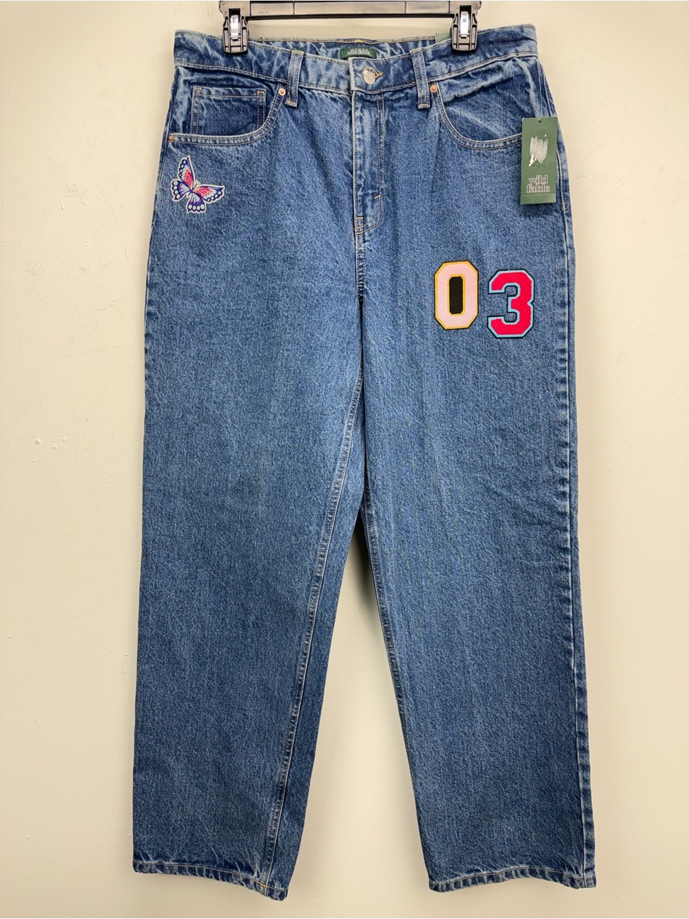 Wild Fable size 12/31 Women’s Blue Denim High Rise Dad Jeans NWT